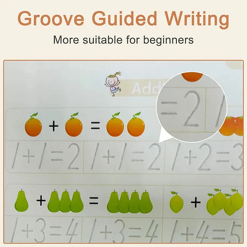 Sank Magic Practice Copybook (Buy 1 Book Get 3 BOOKS,1 PEN,1 GRIP,10 REFILL FREE)